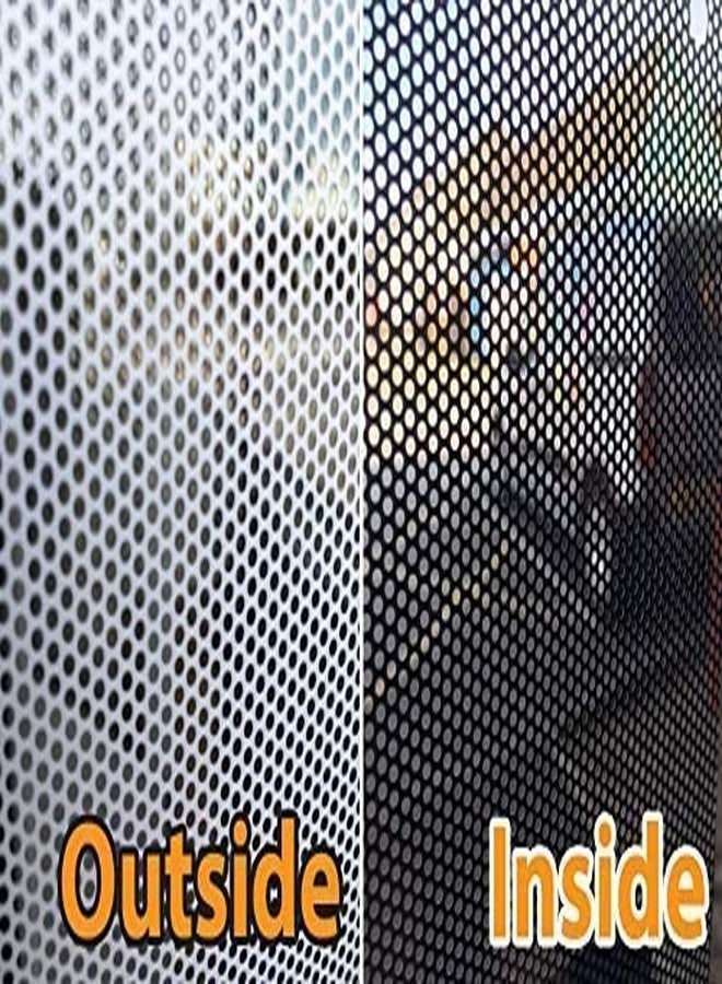 SUNBIRD� One-Way Perforated Vinyl Privacy Window Film Adhesive Window Film Perforated Mesh Film Self Adhesive White Film (24 X 48 Inch) - Image 4